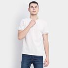 Solid Henley T-Shirt, Beige, small image number null
