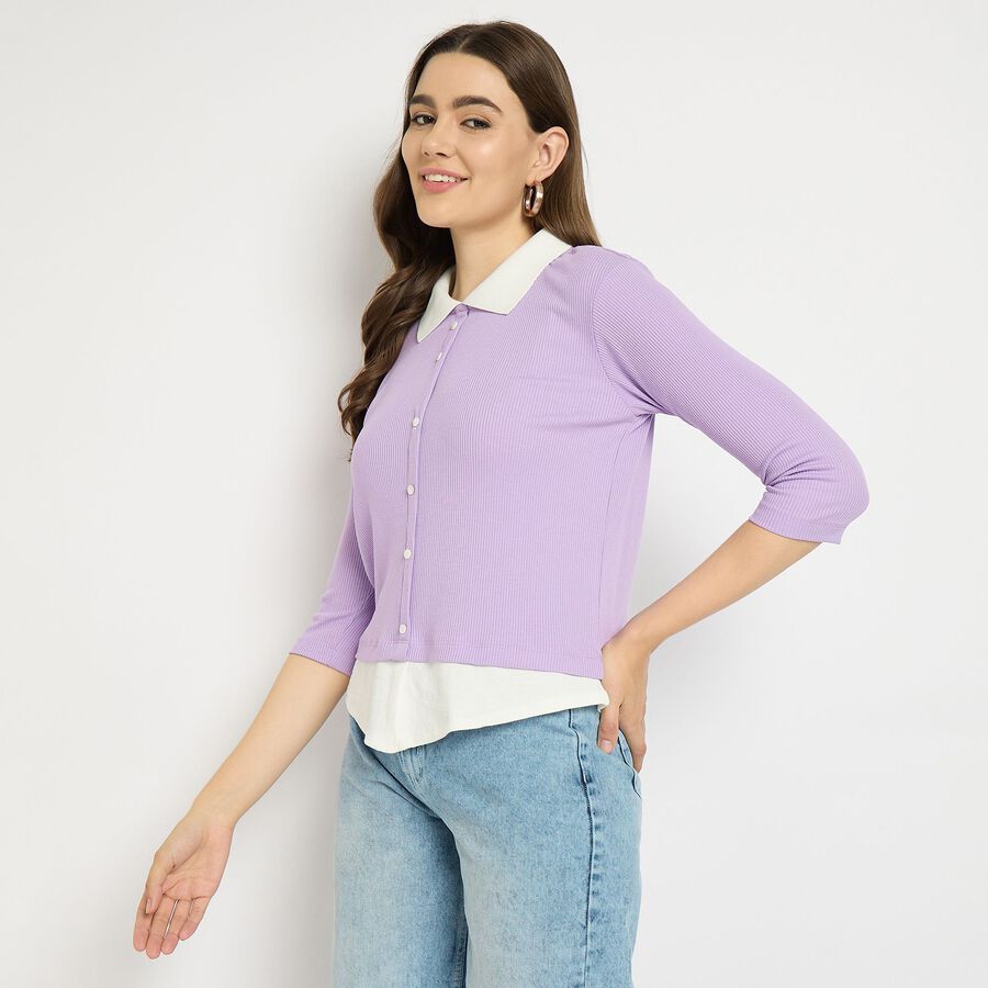 Ladies' Shirt, लाइलेक, large image number null