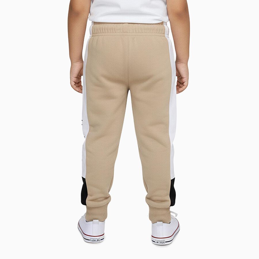 Boys' Beige Cotton Blend Printed Pyjama, गहरा पीला, large image number null