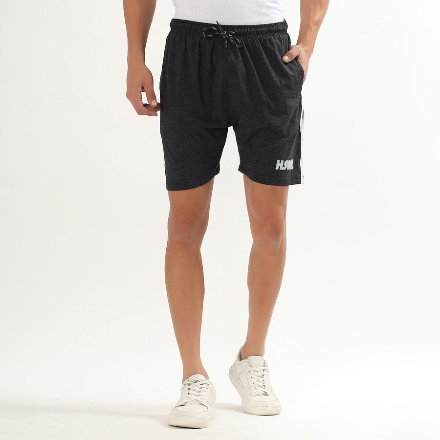 Men's Regular Fit Basic Bermuda Shorts, Charcoal, large image number null