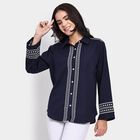 Ladies' Shirt , नेवी ब्लू, small image number null