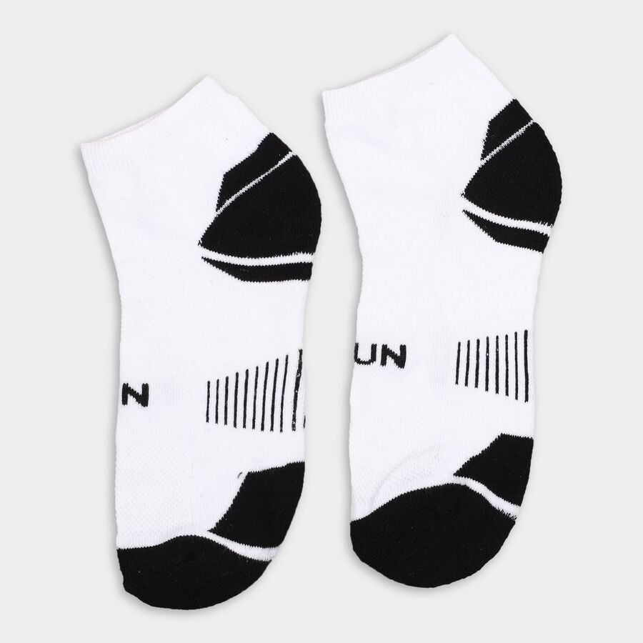 Men's Socks (Pack of 3), White, large