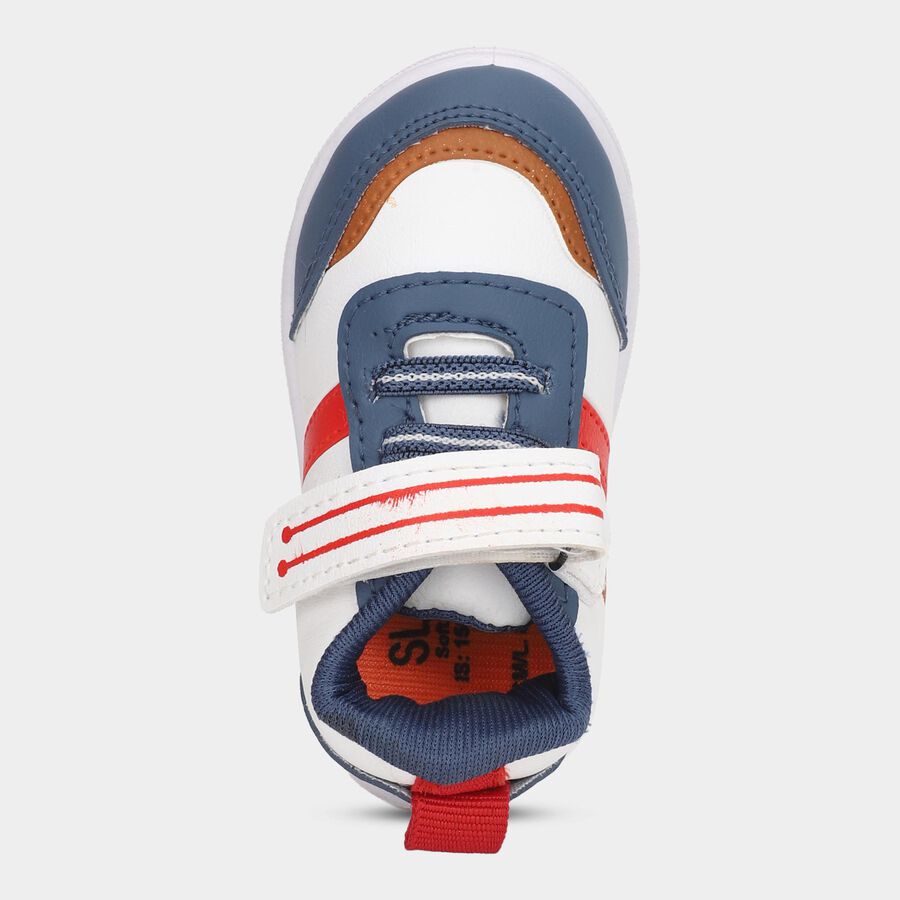 Boys' Lace Up Shoes, सफ़ेद, large image number null