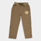 Boys' 100% Cotton Trousers, Olive, small image number null