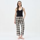 Women's Muted Charcoal Gray Relaxed Fit Solid Pyjama, गहरा पीला, small