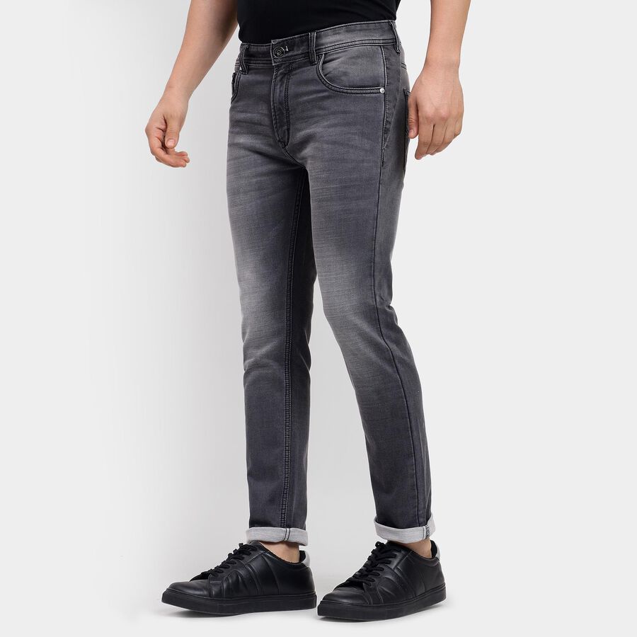 Men's Skinny Jeans , Black, large image number null