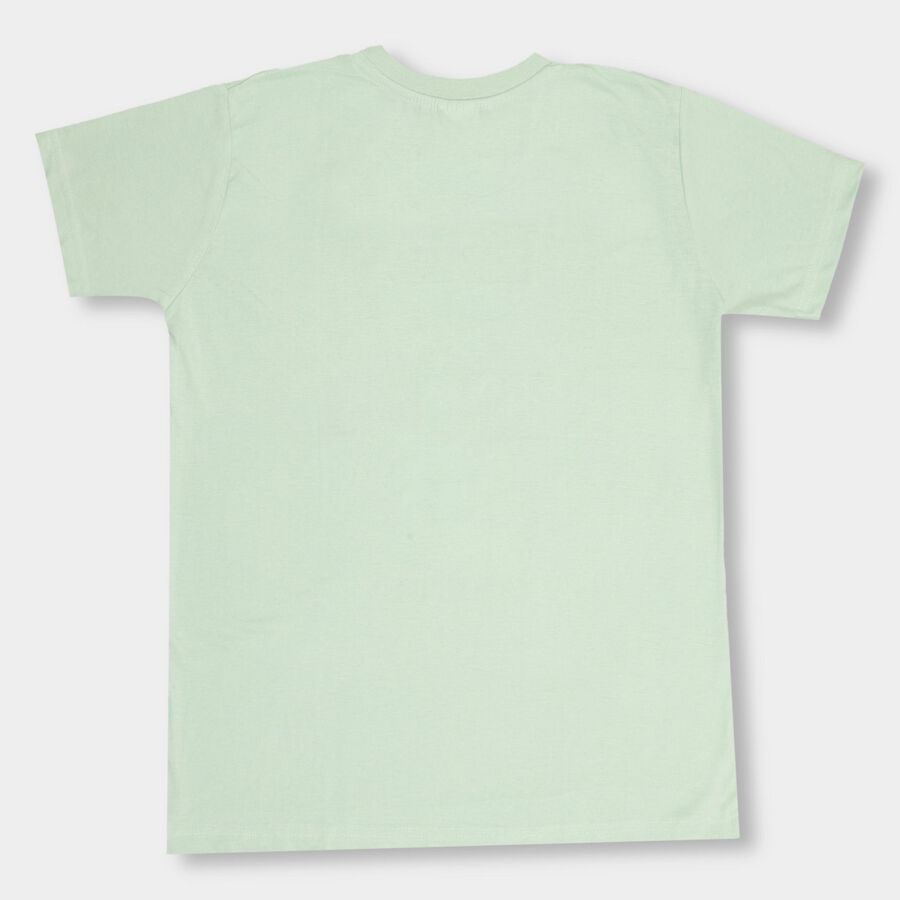 Boys' Half Sleeves T-Shirt , गहरा हरा, large image number null