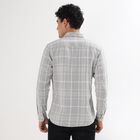 Men's 100% Cotton Casual Shirt , Light Grey, small image number null