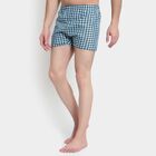 Cotton Checks Boxers, Navy Blue, small image number null