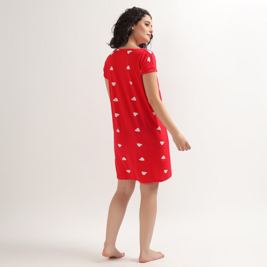 Ladies' Nighty, लाल, large image number null