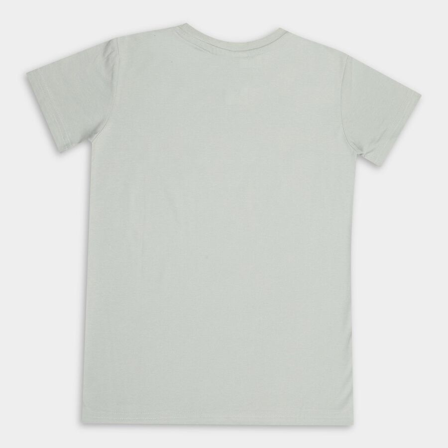 Boys' Half Sleeves T-Shirt , हल्का हरा, large image number null