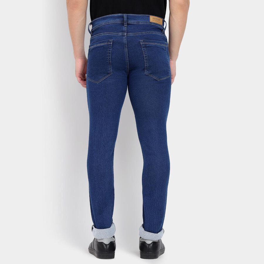Men's Skinny Jeans, मध्यम नीला, large image number null