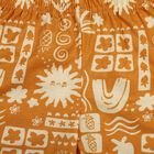 Girls' Yellow Regular Fit Solid Shorts, पीला, small