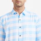 Cotton Checks Casual Shirt, Light Blue, small image number null