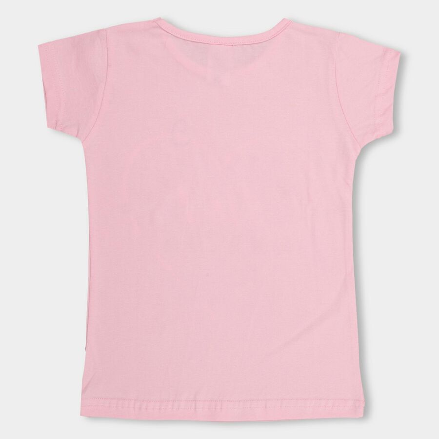 Girls' 100% Cotton T-Shirt , Light Pink, large image number null