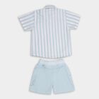 Infant Boys' 100% Cotton Baba Suit, हल्का नीला, small image number null