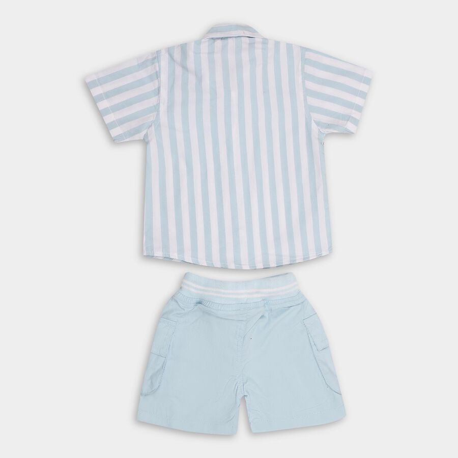 Infant Boys' 100% Cotton Baba Suit, हल्का नीला, large image number null