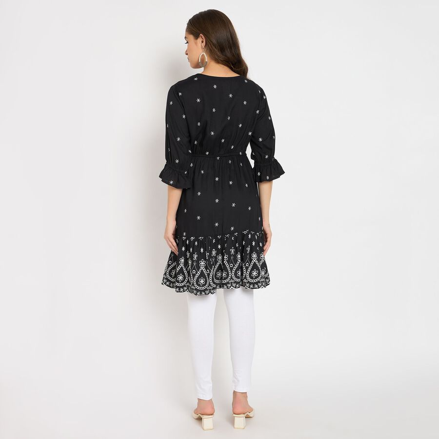Ladies' Kurta, काला, large