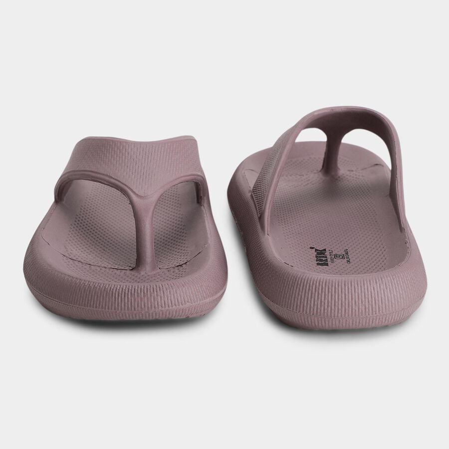 Women's Pink Slip-On Flip-Flops, गुलाबी, large