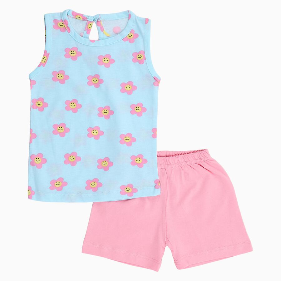 Infants' Short Set, Aqua, large image number null