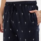 Men's Deep Navy Blue Regular Fit Flamingo Print Jamaican Shorts&nbsp;, Navy Blue, small