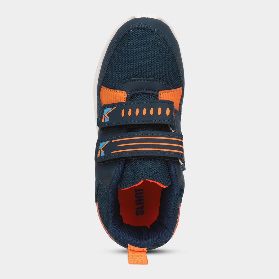 Boys' Lace Up Shoes, Blue, large image number null