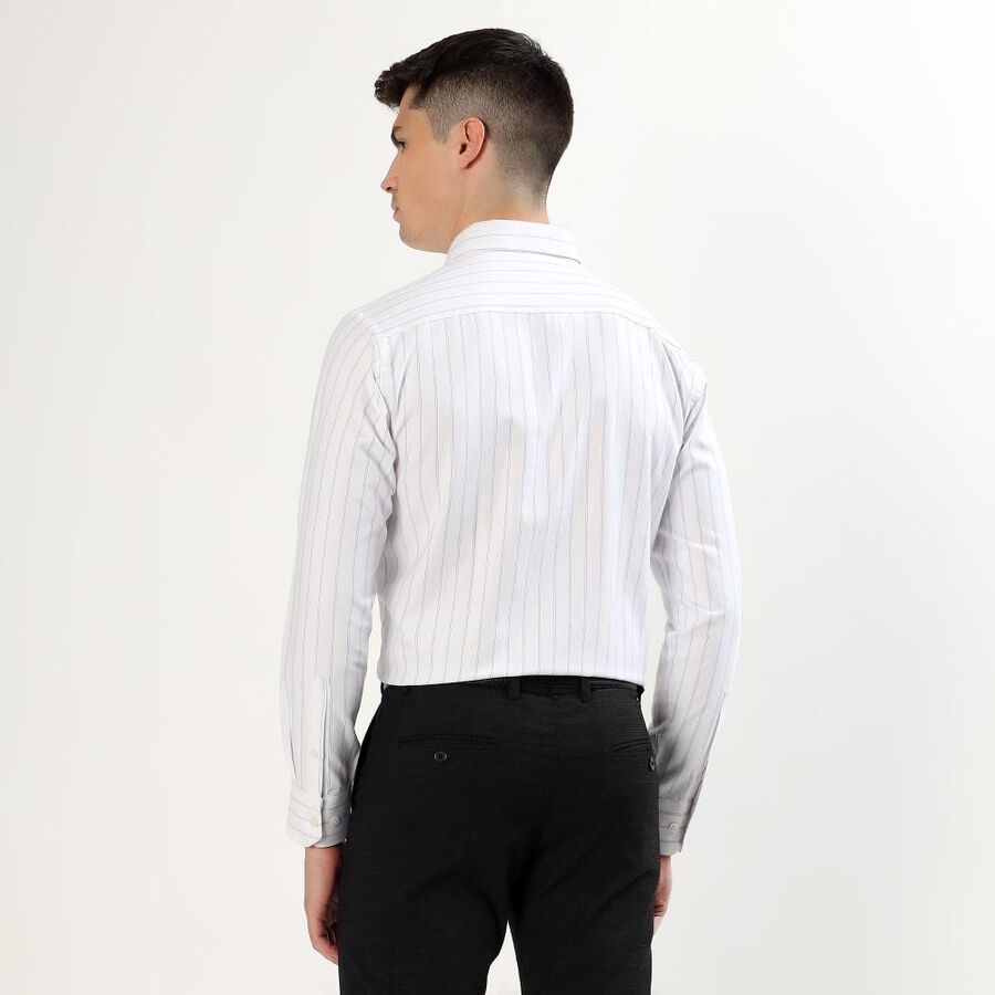 Men's Snow White Classic Collar Formal Shirt, सफ़ेद, large image number null