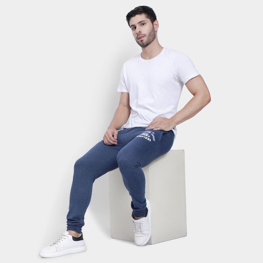 Men's Track Pants , Melange Blue, large image number null