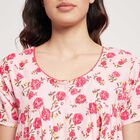 All Over Print Full Length Nighty, Light Pink, small image number null