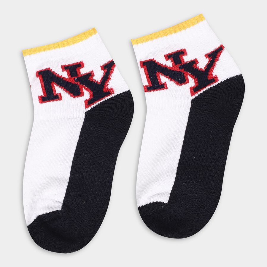Boys' Socks (Pack of 2), Navy Blue, large image number null