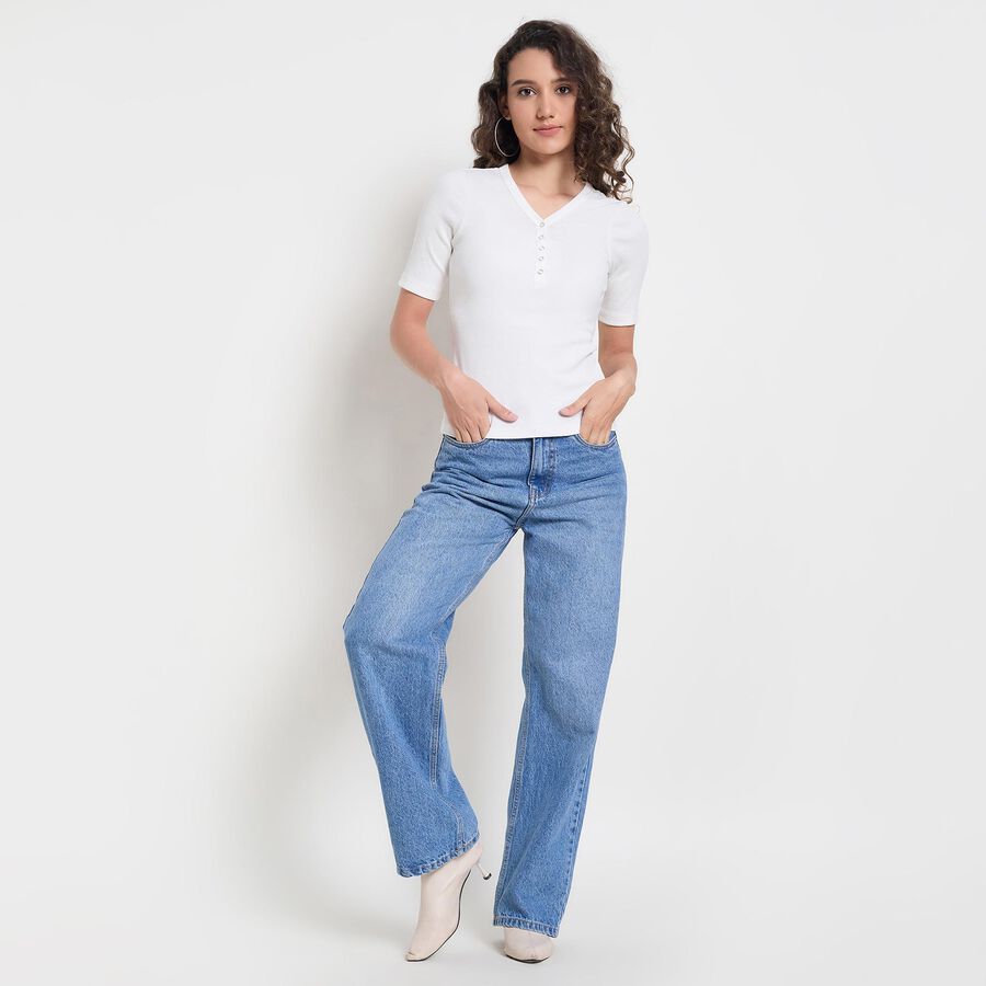 Ladies' Top, ऑफ व्हाइट, large image number null