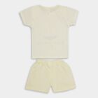 Infant Boys' 100% Cotton Baba Suit , पीला, small