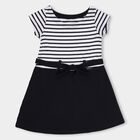Girls' Frock, Navy Blue, small image number null