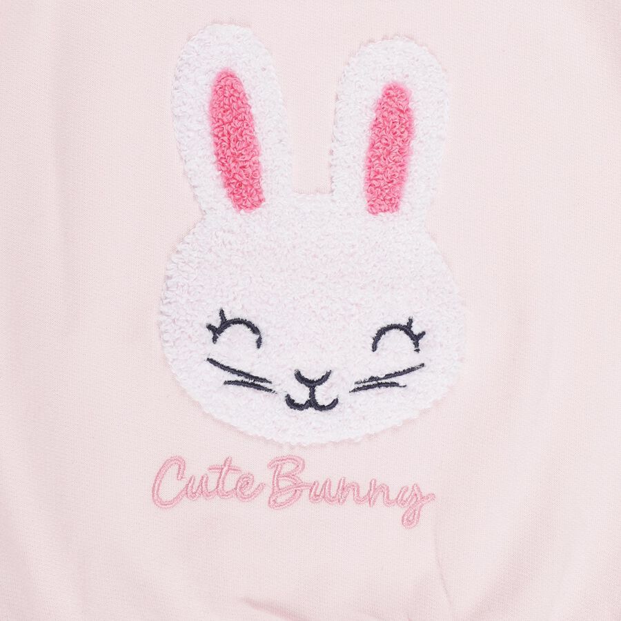 Infants' Light Pink Crew Neck Casual Sweatshirt, हल्का गुलाबी, large image number null