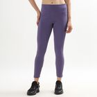 Women's Deep Lavender Slim Fit Active Tights, Lilac, small image number null