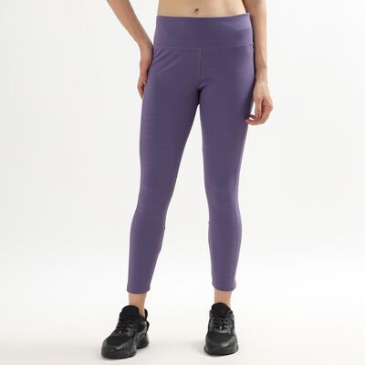 Women's Deep Lavender Slim Fit Active Tights