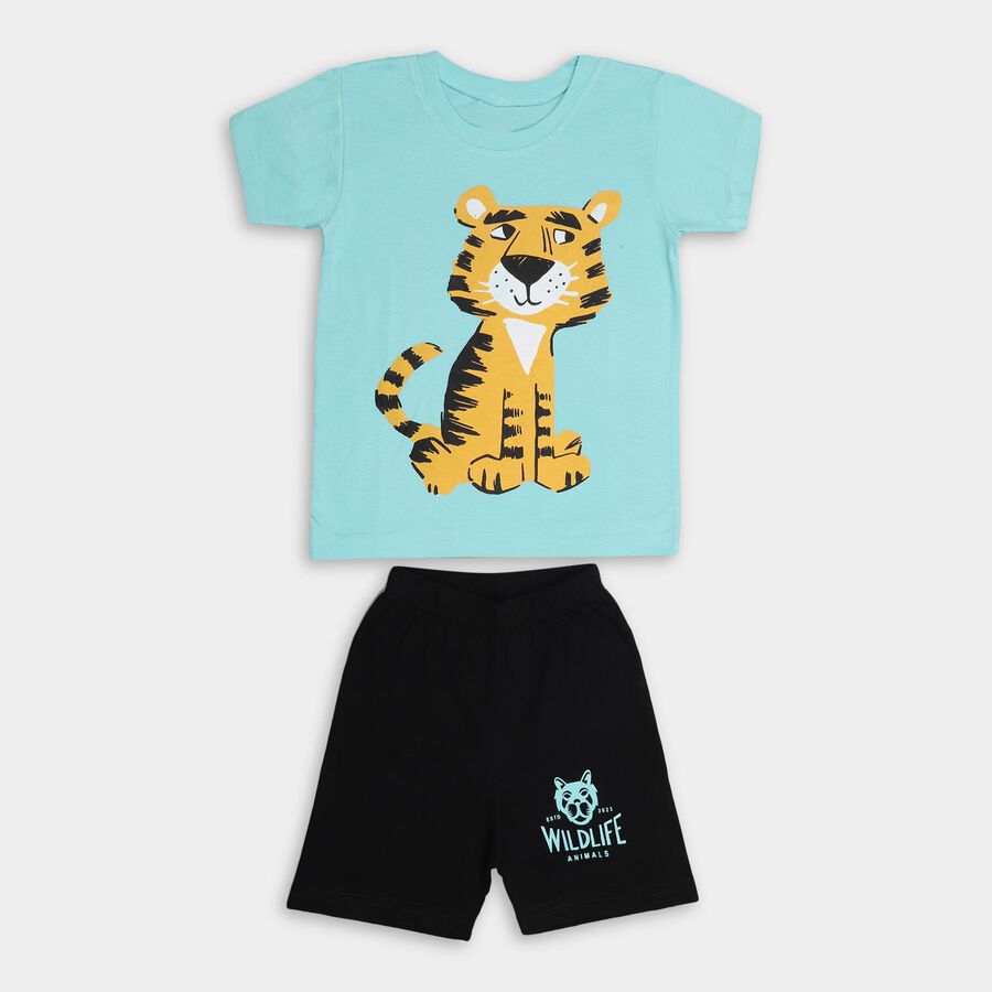 Boys' Knit Baba Suit , हल्का हरा, large image number null