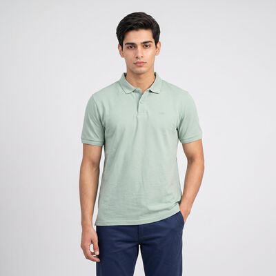 Men's Mint Green Polo Neck Polo T-Shirt
