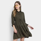 Solid Dress, ओलिव, small image number null