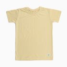Boys Light Beige Crew Neck Casual Half Sleeve T-Shirt, गहरा पीला, small image number null