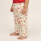 Infants' White Printed Cotton Blend Pyjama, ऑफ व्हाइट, small image number null