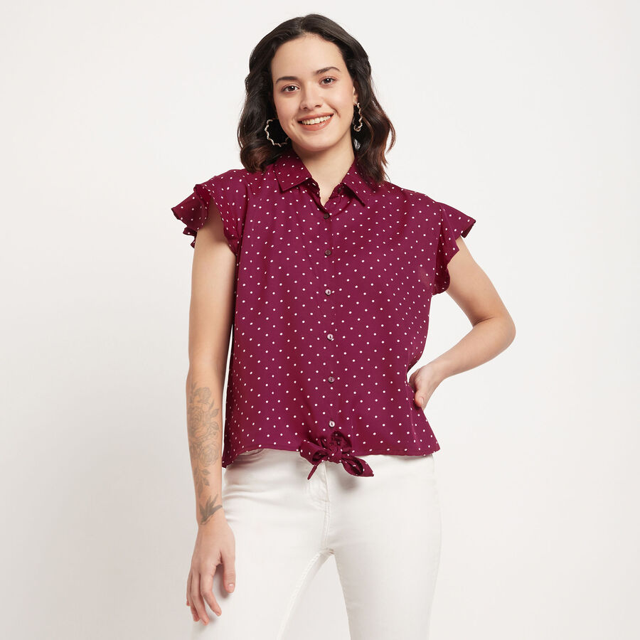 All Over Print Shirt, बैंगनी, large image number null