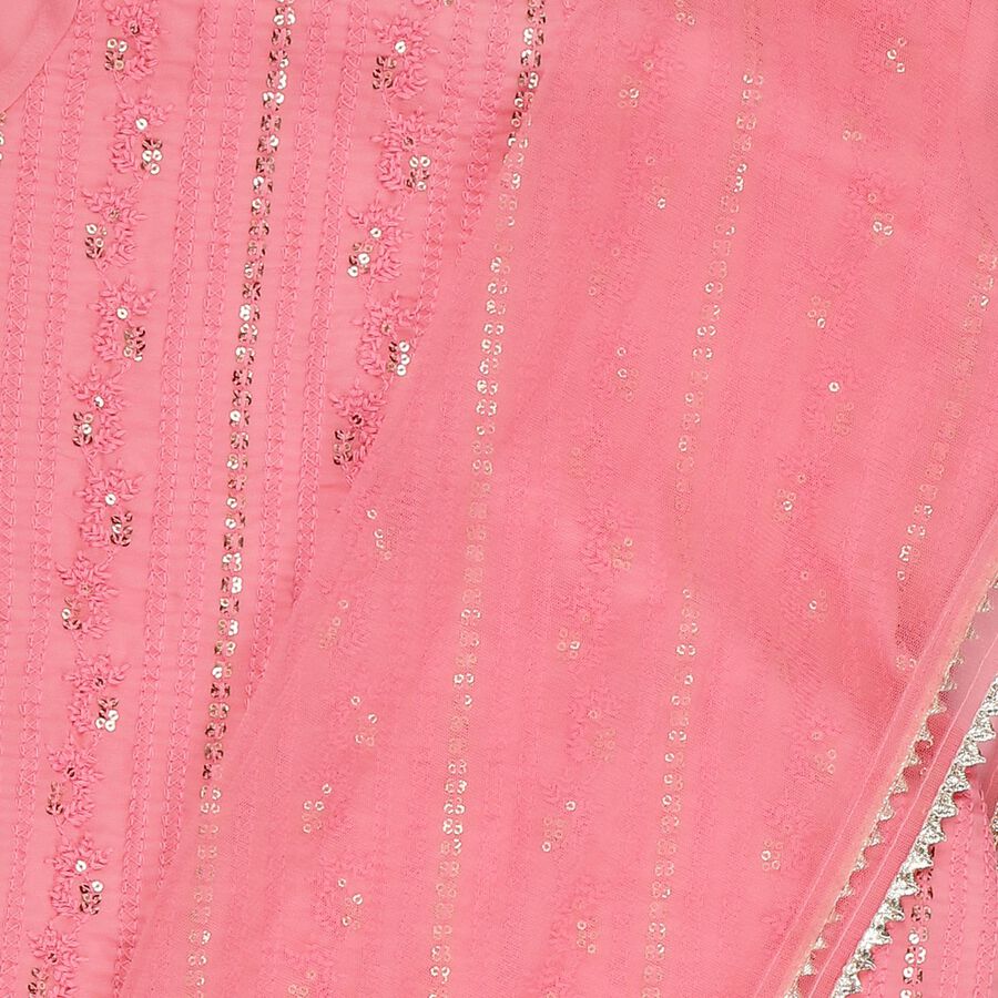 Girls Light Pink Fusion Set, हल्का गुलाबी, large
