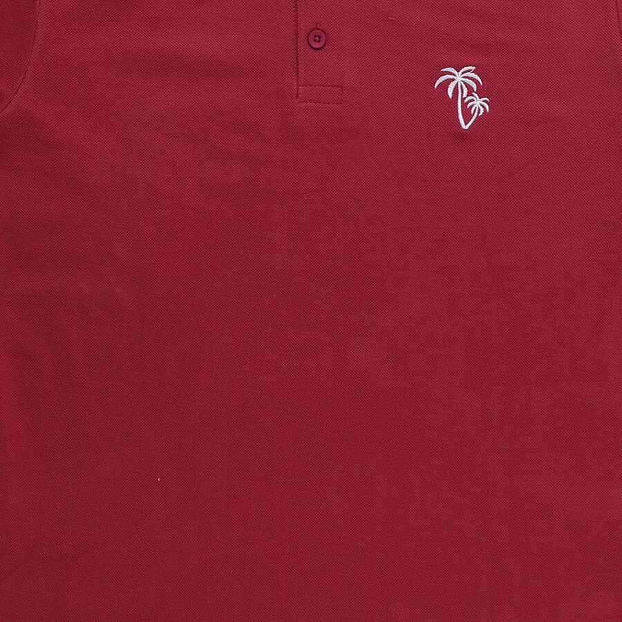 Boys Pink Round Neck Streetwear T-Shirt, गुलाबी, large