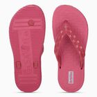 Women's Bright Pink Slip-On Flip Flops, गुलाबी, small