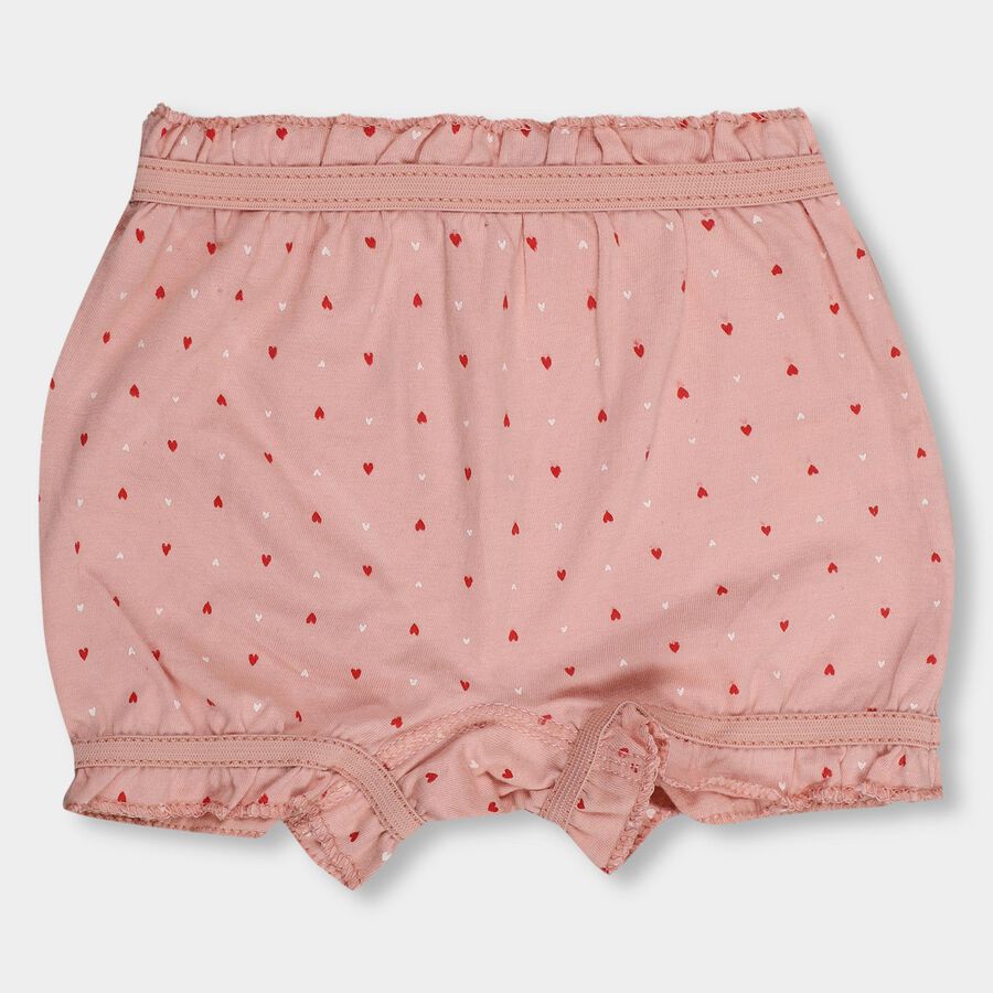 Girls' 100% Cotton Bloomer, पीच, large image number null