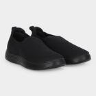 Men's Black Slip-On Casual Shoes, काला, small