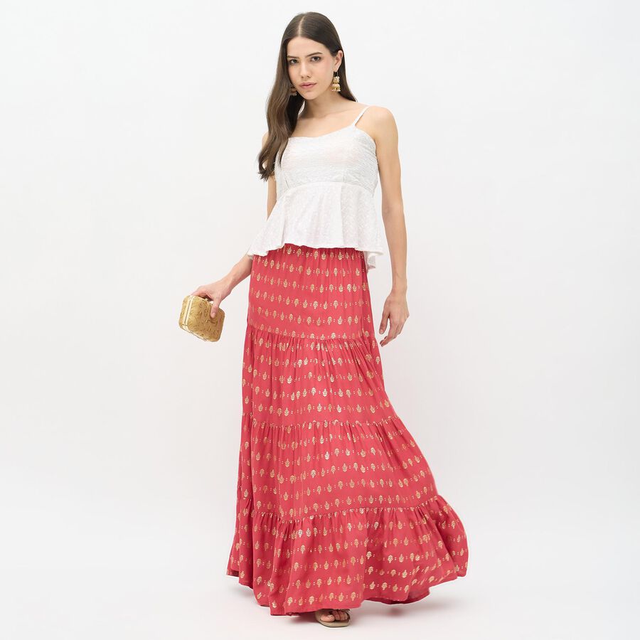 Ladies' Lehenga Skirt, Maroon, large image number null
