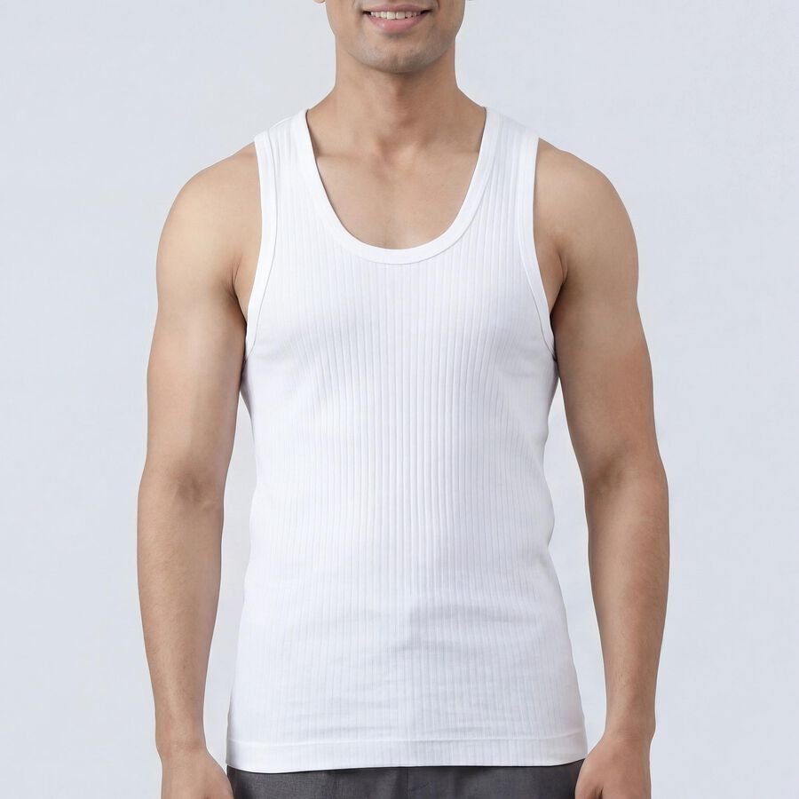 Men's Vest, White, large