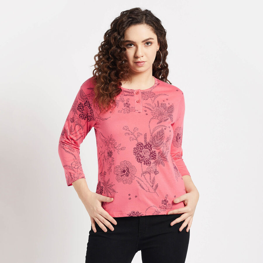 Cotton Regular Length Top, मूँगा (कोरल), large image number null